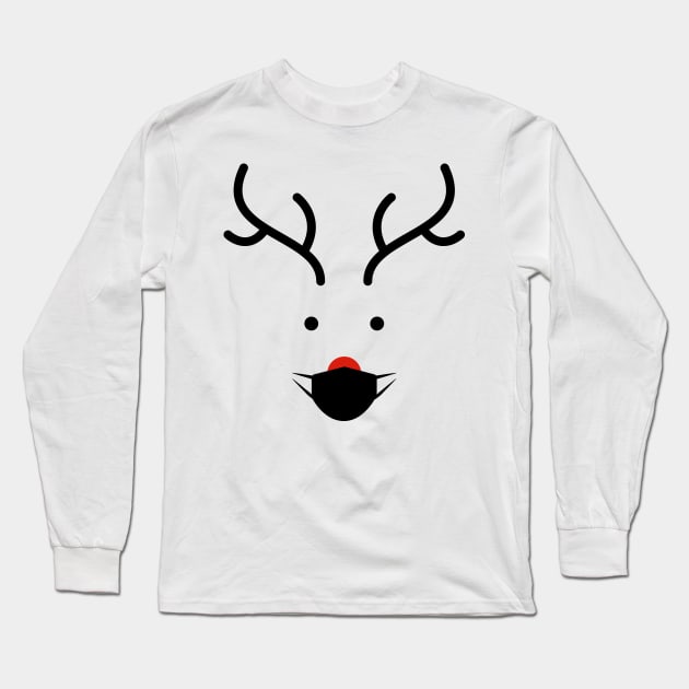 funny christmas moose quarantined Long Sleeve T-Shirt by LeonAd